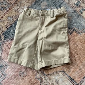 Lands End boys uniform shorts, beige. EUC, size 6